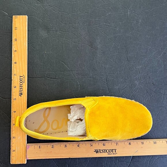 Women Sam Edelman yellow Suede platform slip On Sneakers - Picture 7 of 10